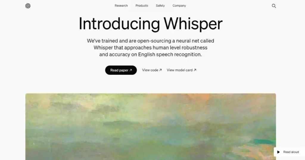 Whisper The Revolutionary Speech Recognition System from OpenAI