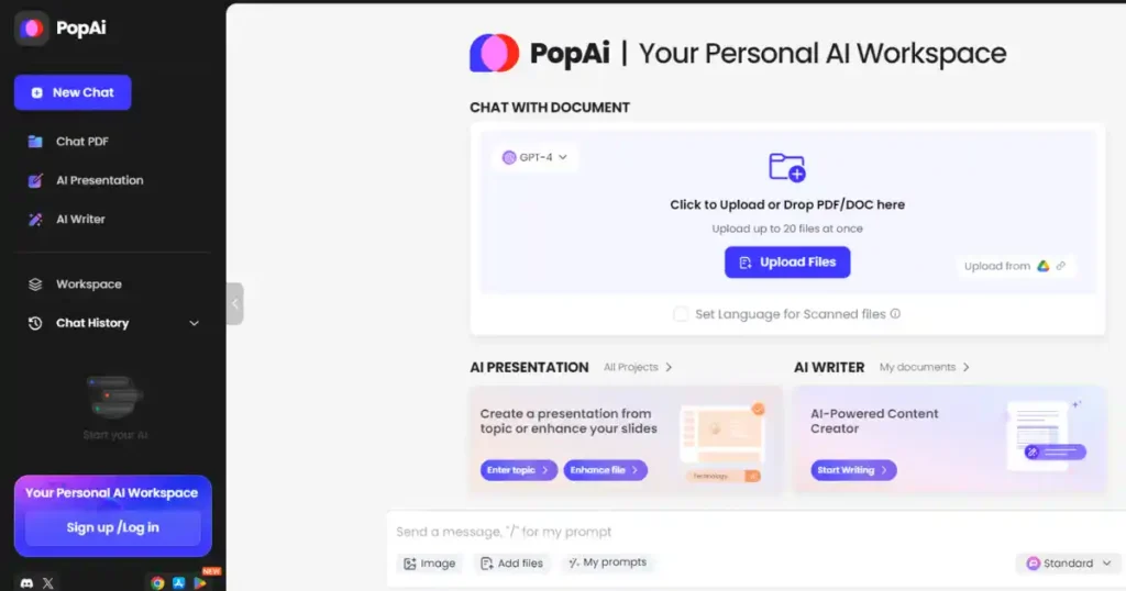 PopAi: Your Personal AI Workspace for Productivity and Creativity