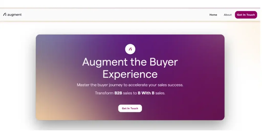 Augment: Revolutionizing B2B Sales with AI-Powered Buyer Experience